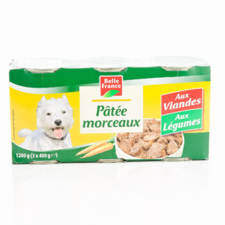 LOT DE 3 1X2 PÂTÉE POUR CHIEN À LA VIANDE BELLE FRANCE · BELLE FRANCE