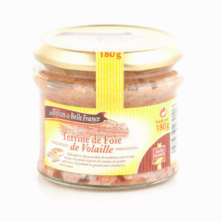 BOCAUX 180G TERRINE DE FOIE DE VOLAILLE DÉLICES DE BELLE FRANCE · LES DÉLICES DE BELLE FRANCE