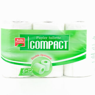 ROULEAU TOILETTE COMPACT 6 ÉQUIVALENT À 12 – BELLE FRANCE · BELLE FRANCE