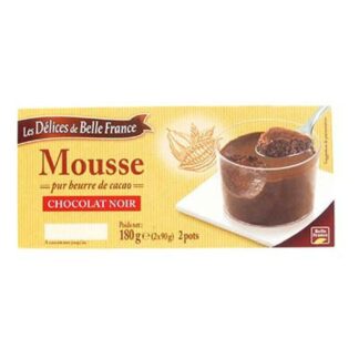 MOUSSE CHOC.NR 2X90G DBELLE FRANCE · LES DÉLICES DE BELLE FRANCE