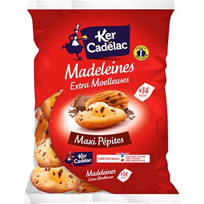 Madeleines pépites chocolat · KER CADELAC