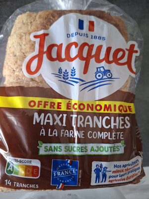 Maxi tranches complet sans sucres ajoutés · Jacquet