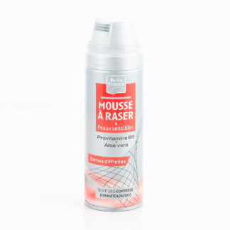 BOMBE MOUSSE À RASER BARBE DIFFICILE 200ML BELLE FRANCE · BELLE FRANCE