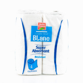 LOT DE 4 ROULEAUX ESSUIE-TOUT BLANC BELLE FRANCE · BELLE FRANCE