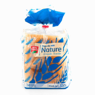 PAIN NATURE GRANDE TRANCHES 550G BELLE FRANCE · BELLE FRANCE
