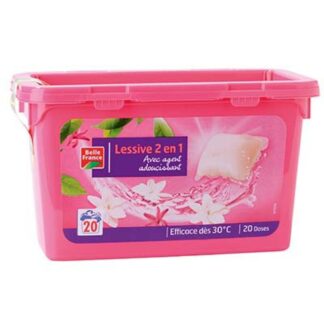 LESSIVE CAPSULES X20 2 EN 1 BELLE FRANCE · BELLE FRANCE