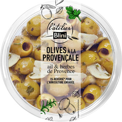 Olives vertes à la provençale · ATELIER BLINI