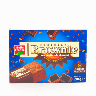 PAQUET 8 MINI-BROWNIES PÉPITES CHOCOLAT BELLE FRANCE · BELLE FRANCE