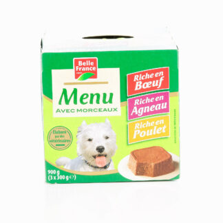 BARQUETTE POUR CHIEN 3X300G ASSORTIES BELLE FRANCE · BELLE FRANCE
