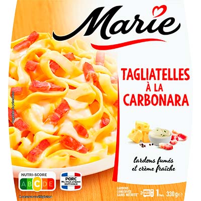 Tagliatelles à la carbonara · MARIE