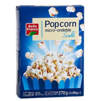 SACHET 3X90G POP CORN SALÉ BELLE FRANCE · BELLE FRANCE