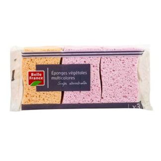 PACK DE 3 ÉPONGES COULEUR FORME S BELLE FRANCE · BELLE FRANCE