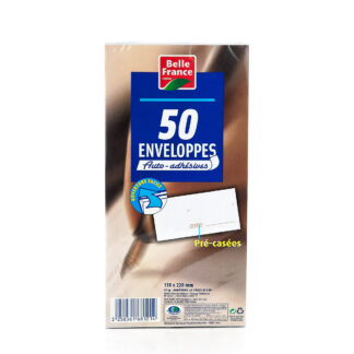 PACK DE 50 ENVELOPPE AUTOCOLLANTE 110X220 – BELLE FRANCE · BELLE FRANCE