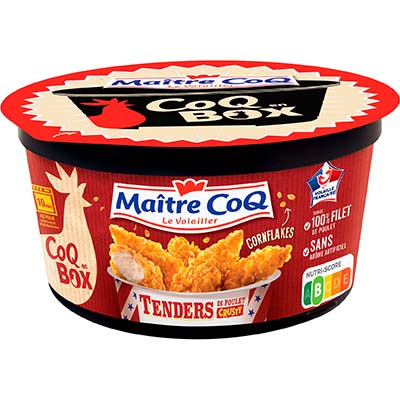 Tenders de filet de poulet Crusty box · MAÎTRE COQ