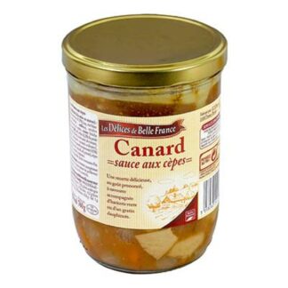 BOCAL 760G CANARD AUX CÈPES DELICE DE BELLE FRANCE · LES DÉLICES DE BELLE FRANCE