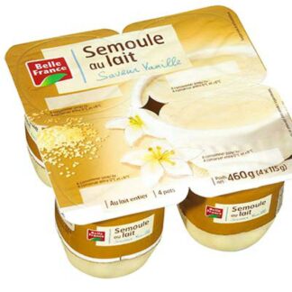 SEMOULE AU LAIT VANILLE X4 – DÉLICES DE BELLE FRANCE · BELLE FRANCE