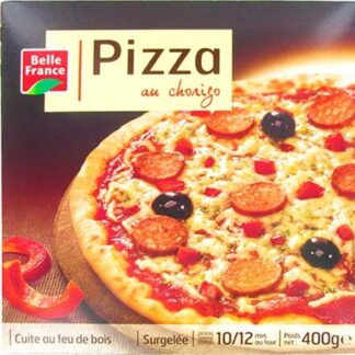 PIZZA FEU DE BOIS CHORIZO 400G BELLE FRANCE · BELLE FRANCE