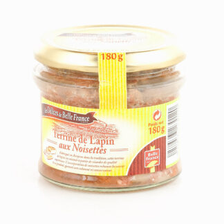 BOÎTE 180G TERRINE DE LAPIN AUX NOISETTES DÉLICES DE BELLE FRANCE · LES DÉLICES DE BELLE FRANCE