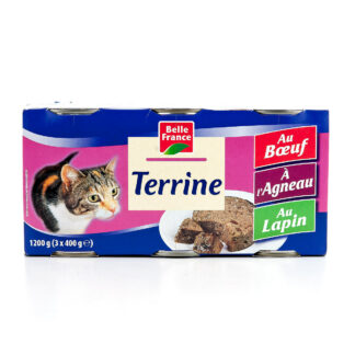 LOT DE 3 1X2 TERRINE POUR CHAT À L’AGNEAU BELLE FRANCE · BELLE FRANCE